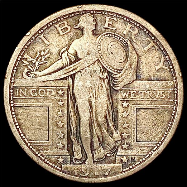1917 TY1 Standing Liberty Quarter LIGHTLY CIRCULATED