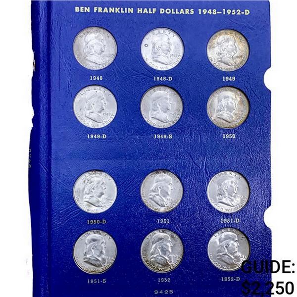 1948-1963 Complete UNC Franklin Half Dollar Set [35 Coins]