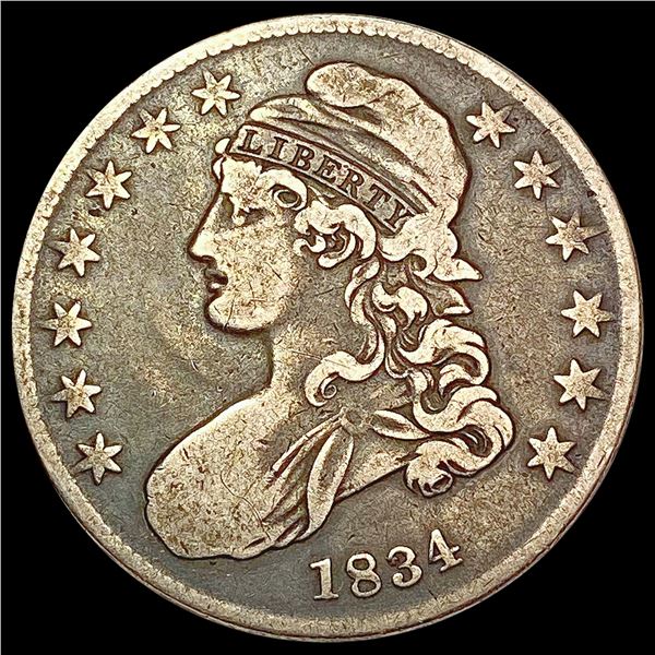 1834 Capped Bust Half Dollar NICELY CIRCULATED