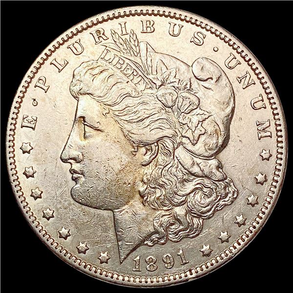1891-CC Morgan Silver Dollar CLOSELY UNCIRCULATED