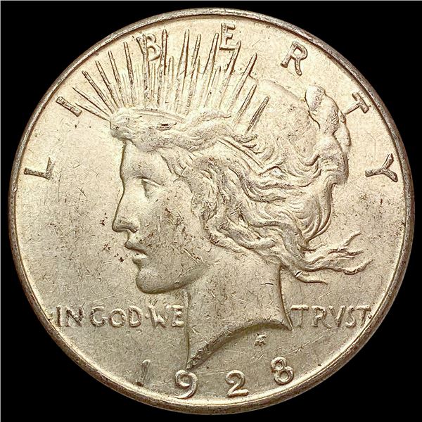 1928-S Silver Peace Dollar CLOSELY UNCIRCULATED