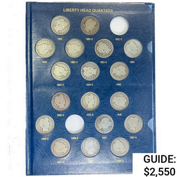1892 Barber Quarter Book (71 Coins)  GEMBU
