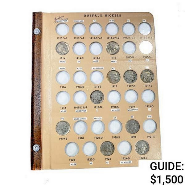 1913-1938 Buffalo Coin Book (23 Coins)  GEMBU
