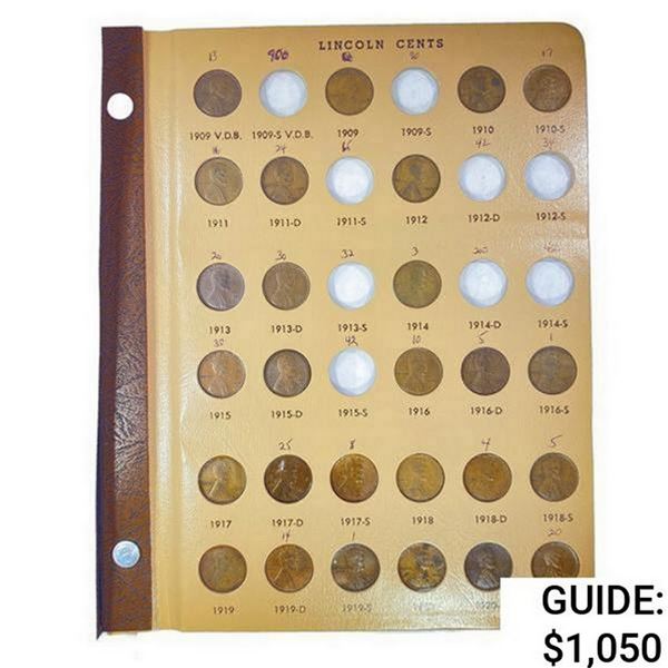 1909-1960 Lincoln Cent Book (131 Coins)  GEMBU
