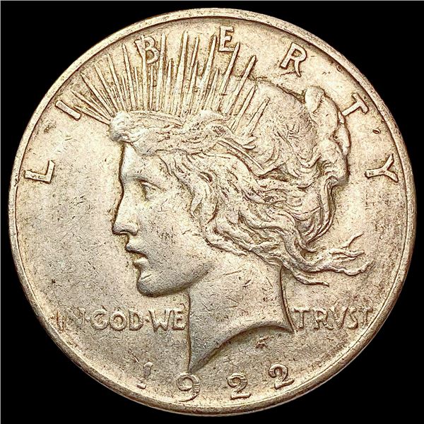 1922-D Silver Peace Dollar CLOSELY UNCIRCULATED