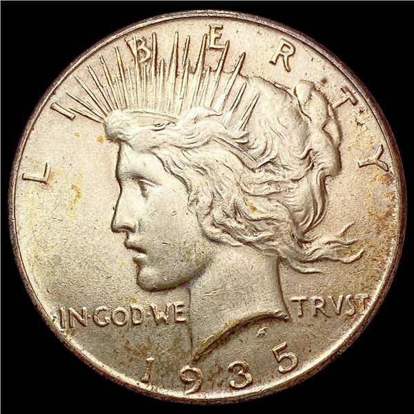 1935 Silver Peace Dollar CLOSELY UNCIRCULATED