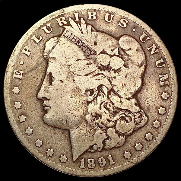 1891-CC Morgan Silver Dollar NICELY CIRCULATED