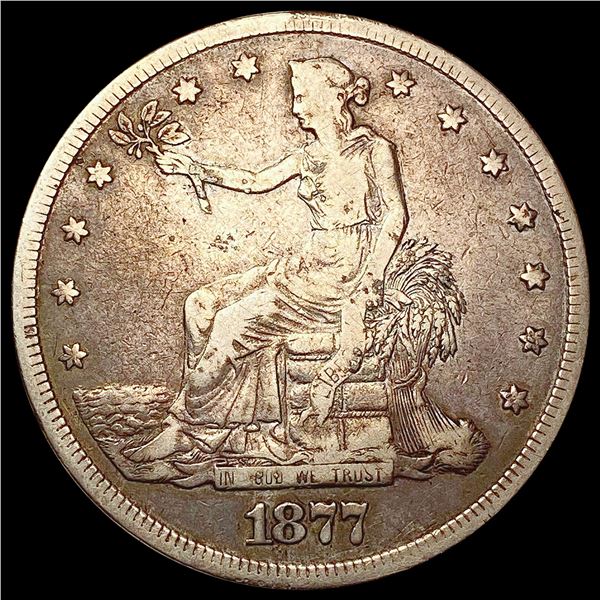 1877 Silver Trade Dollar NICELY CIRCULATED