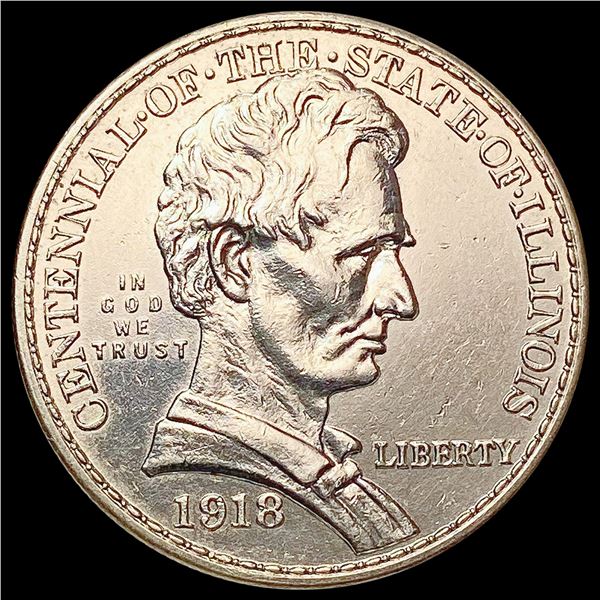1918 Illinois Half Dollar HIGH GRADE