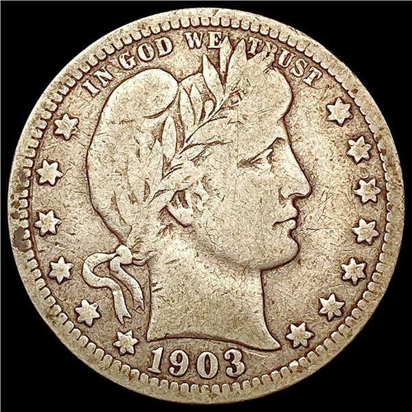 1903-O Barber Quarter NICELY CIRCULATED