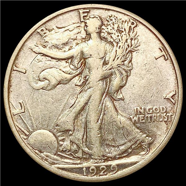 1929-S Walking Liberty Half Dollar NEARLY UNCIRCULATED