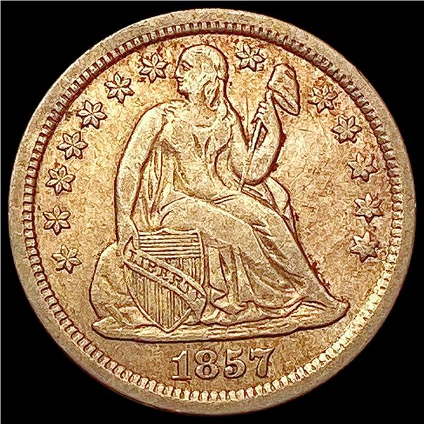 1857 Seated Liberty Dime CLOSELY UNCIRCULATED