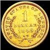 Image 2 : 1849 Rare Gold Dollar HIGH GRADE
