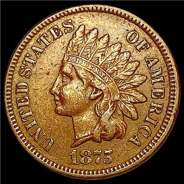 1875 Indian Head Cent CLOSELY UNCIRCULATED