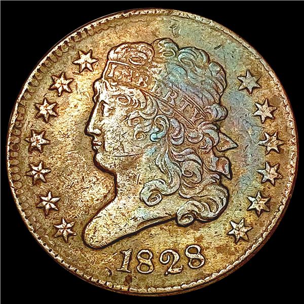 1828 Classic Head Half Cent CLOSELY UNCIRCULATED