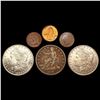 Image 1 : [6] 1869-1998 Varied US Coins 1C-$1 HIGH GRADE
