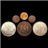 Image 2 : [6] 1869-1998 Varied US Coins 1C-$1 HIGH GRADE