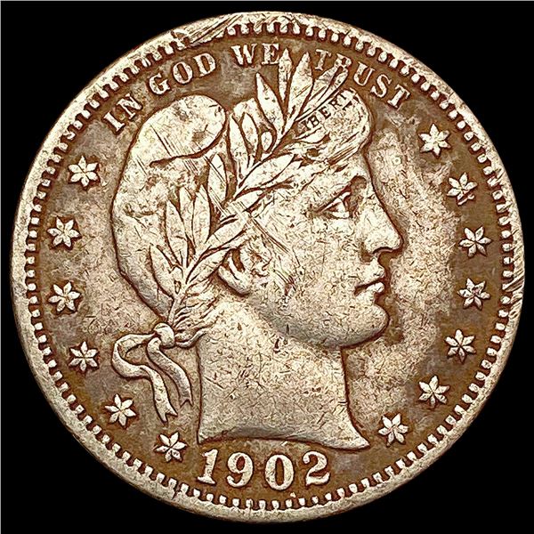 1902 Barber Quarter NEARLY UNCIRCULATED