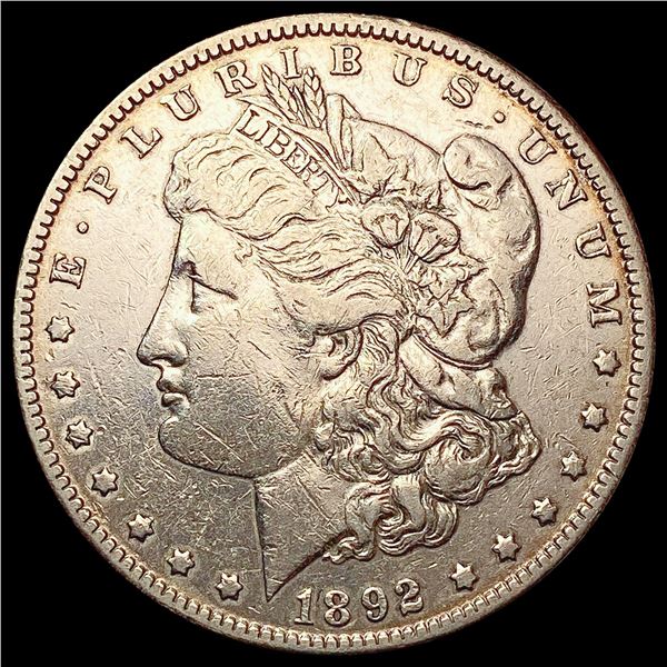 1892 Morgan Silver Dollar NEARLY UNCIRCULATED