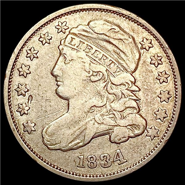 1834 Capped Bust Dime LIGHTLY CIRCULATED