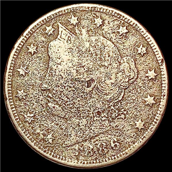 1886 Liberty Victory Nickel NICELY CIRCULATED