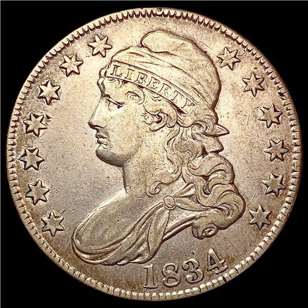 1834 Capped Bust Half Dollar LIGHTLY CIRCULATED