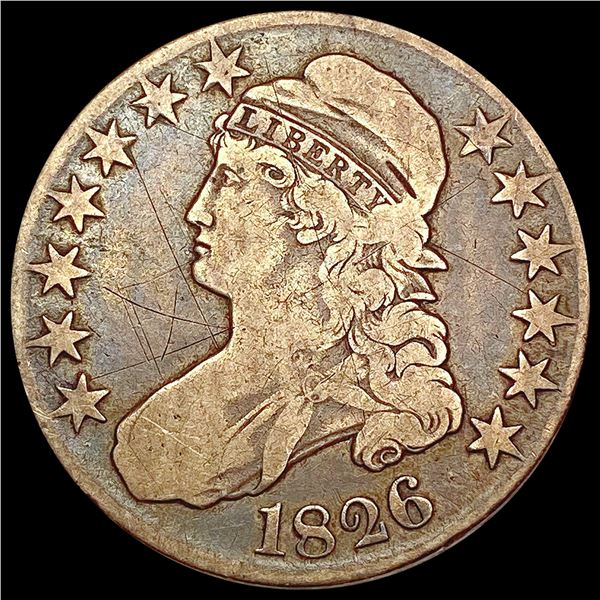1826 Capped Bust Half Dollar NICELY CIRCULATED