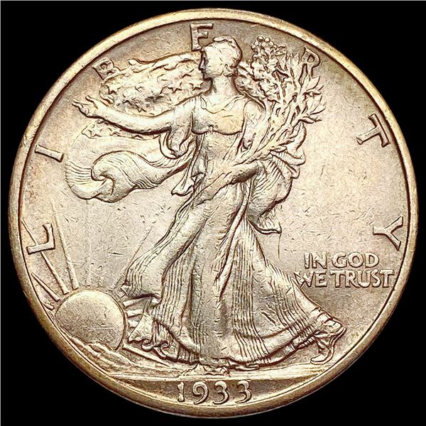 1933-S Walking Liberty Half Dollar NEARLY UNCIRCULATED
