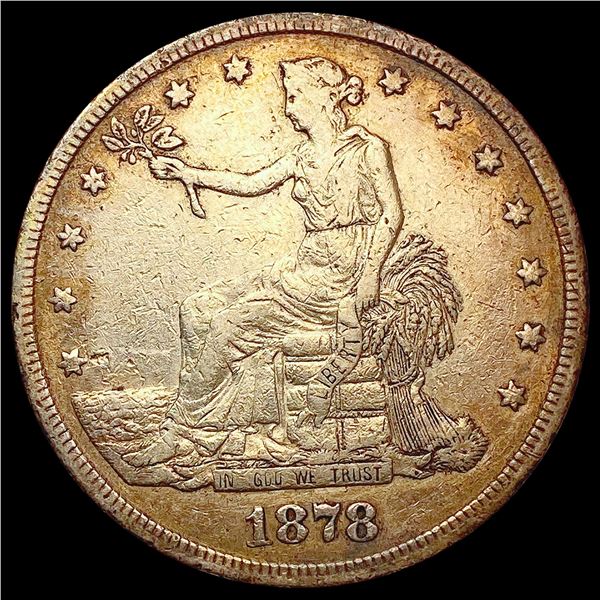 1878-S Silver Trade Dollar NEARLY UNCIRCULATED