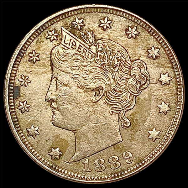 1889 Liberty Victory Nickel NEARLY UNCIRCULATED