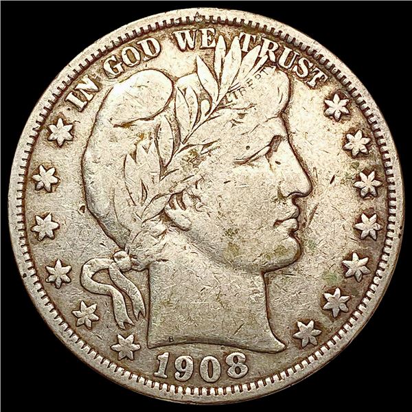 1908-D Barber Half Dollar NICELY CIRCULATED