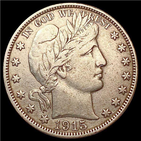 1915-D Barber Half Dollar LIGHTLY CIRCULATED