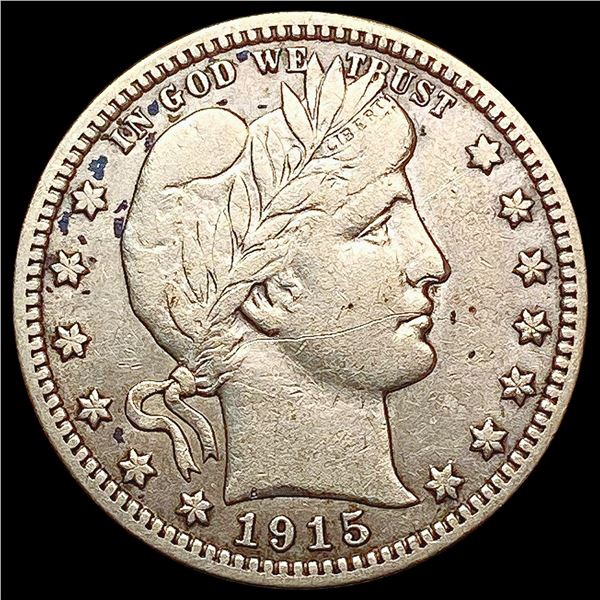 1915 Barber Quarter LIGHTLY CIRCULATED