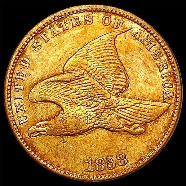 1858 Flying Eagle Cent CLOSELY UNCIRCULATED