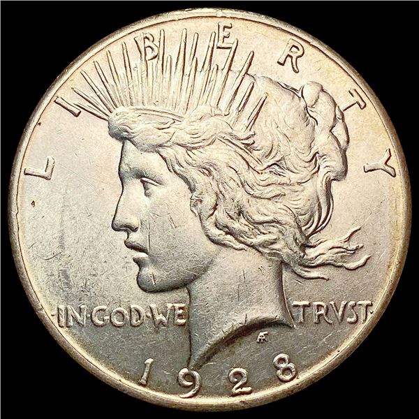 1928 Silver Peace Dollar CHOICE AU