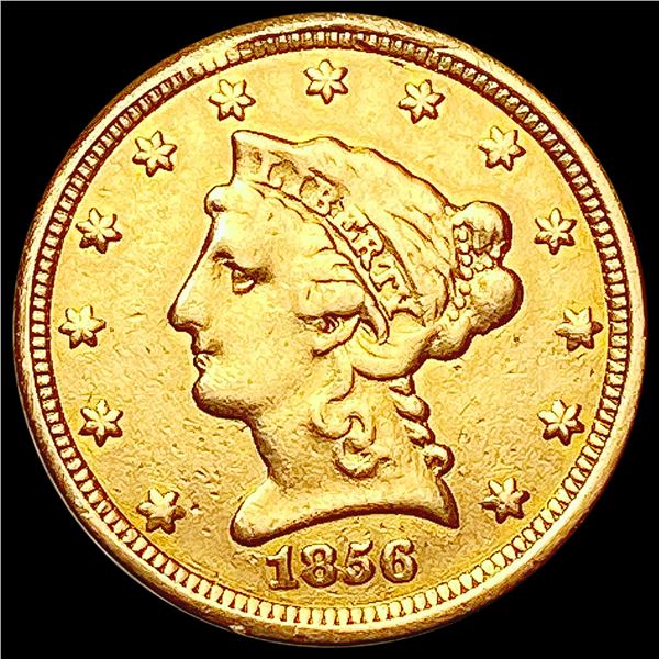 1856 $2.50 Gold Quarter Eagle LIGHTLY CIRCULATED