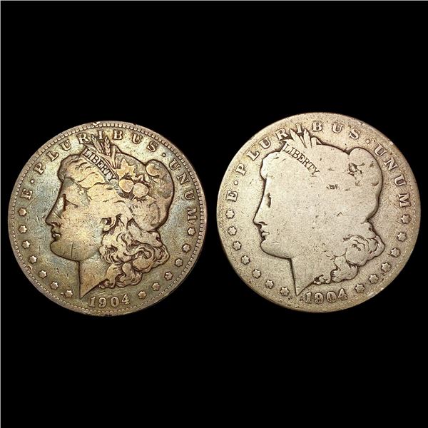 1904-S [2] Morgan Silver Dollar LIGHTLY CIRCULATED