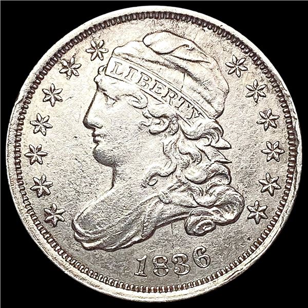 1836 Capped Bust Dime CHOICE AU
