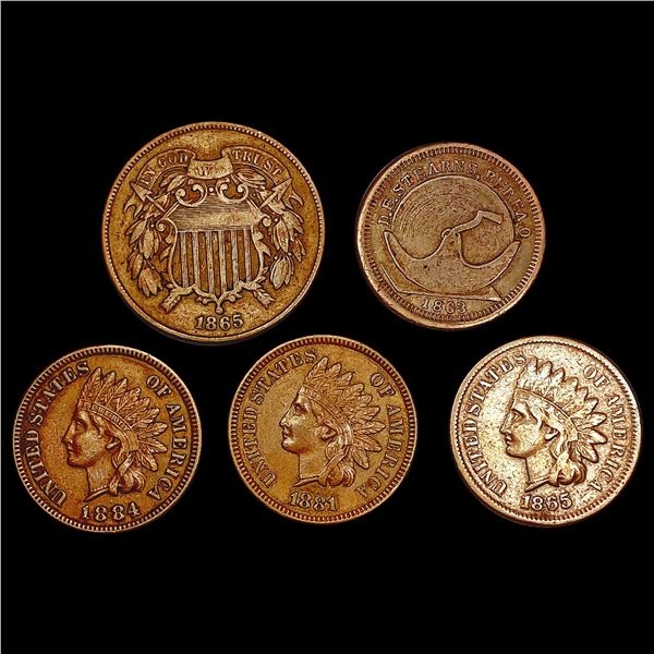 [5] 1863-1884 Varied U.S. Coinage HIGH GRADE