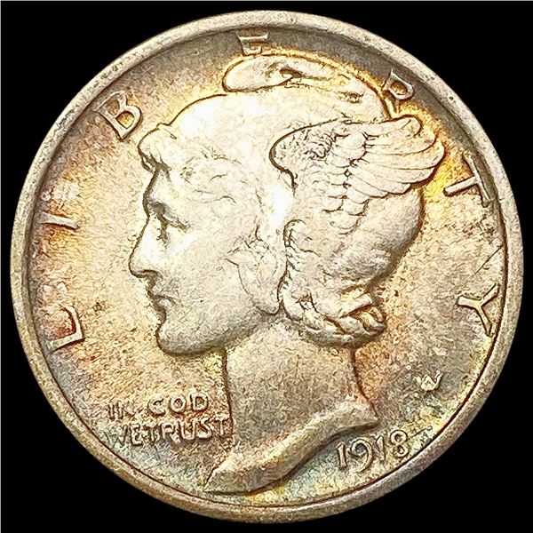 1918-D Mercury Dime UNCIRCULATED