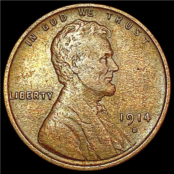 1914-D Wheat Cent CLOSELY UNCIRCULATED