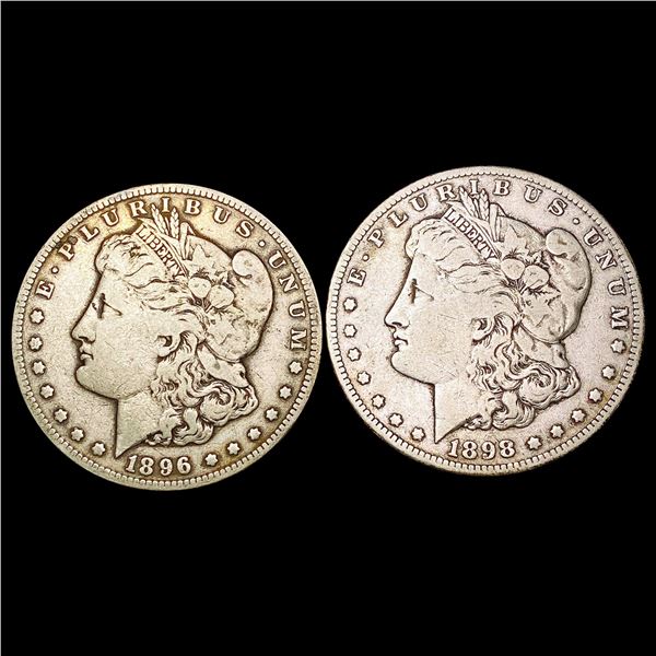 [2] 1896-S&1898-S Morgan Silver Dollar HIGH GRADE