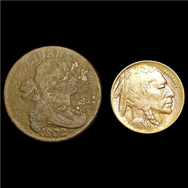 [2] 1802&1916-D Varied U.S. Coinage UNCIRCULATED