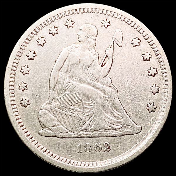 1862 Seated Liberty Quarter CLOSELY UNCIRCULATED