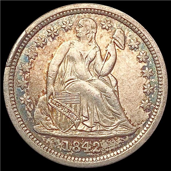 1842 Seated Liberty Dime CLOSELY UNCIRCULATED