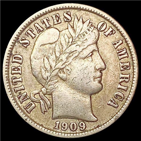 1909-D Barber Dime NEARLY UNCIRCULATED