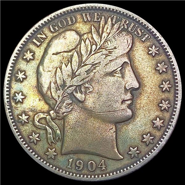 1904-O Barber Half Dollar LIGHTLY CIRCULATED