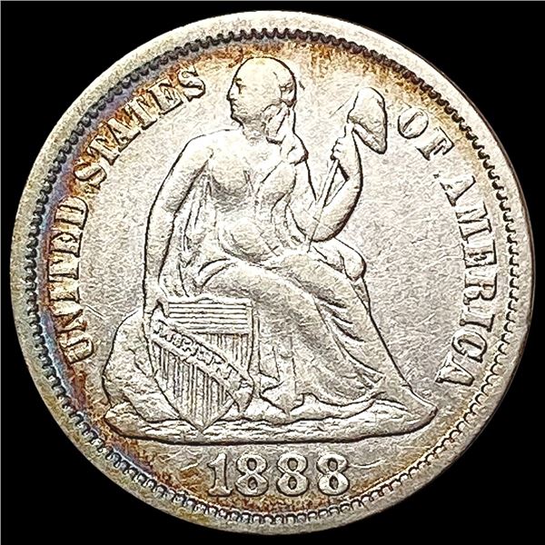 1888 Seated Liberty Dime CLOSELY UNCIRCULATED