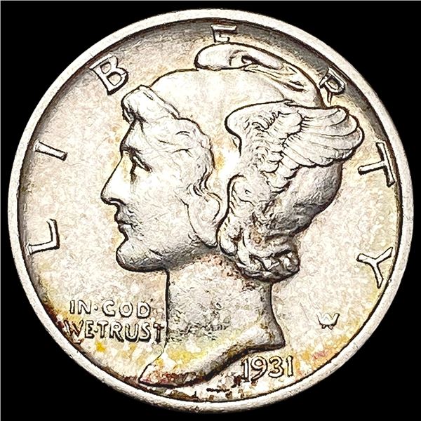 1931-S Mercury Dime CHOICE AU