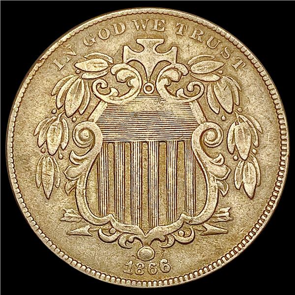 1866 Shield Nickel LIGHTLY CIRCULATED